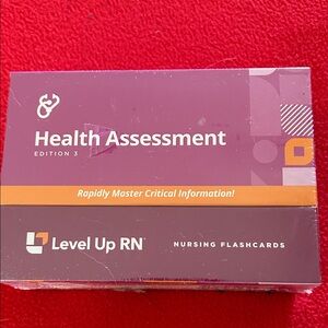 NWOT Level Up RN Health Assessment Flashcards - Purple